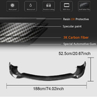 Mercedes S-class W222 2013-2022 гг. Накладка на передний бампер Lip (для S63 AMG 2014-2017, Карбон) фото 5