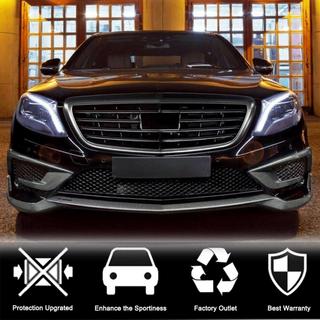 Накладка на передний бампер Lip (для S63 AMG 2014-2017, Карбон) фото 2