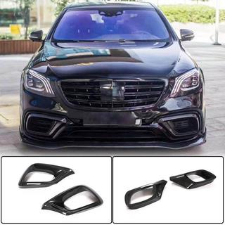 Карбоновые вставки передний бампер (для AMG 2018-2021) фото 1