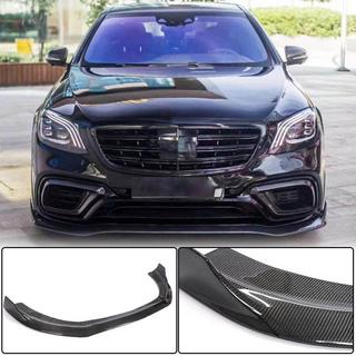 Накладка на передний бампер Lip (для S63/S65 AMG 2018-2022, Карбон) фото 2