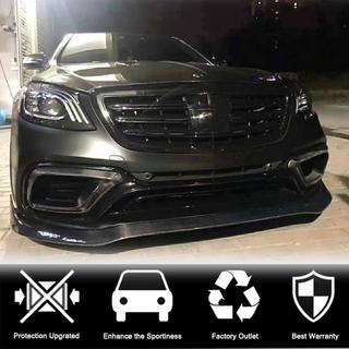 Накладка на передний бампер Lip (для S63/S65 AMG 2018-2022, Карбон) фото 3