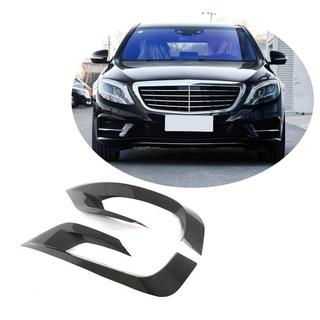 Карбоновые Накладки на Передний Бампер (для AMG-Line 2014-2017) фото 1