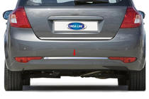 Kia Ceed 2007-2012 гг. Накладка на задний бампер из нержавеющей стали OmsaLine (2009-2012, HB) фото 1