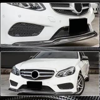 Передний Бампер Лип V1 для AMG-Line 2013-2016 Карбон фото 4