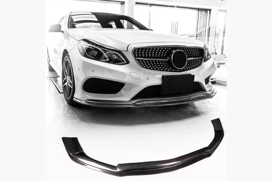 Mercedes E-class W212 2009-2016 гг. Передний Бампер Лип V1 для AMG-Line 2013-2016 Карбон Фото 1