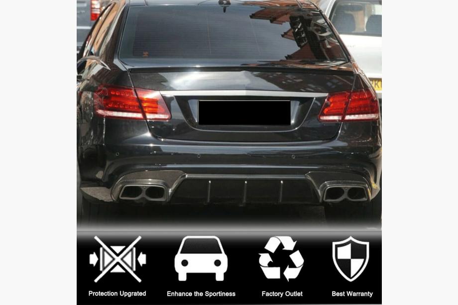 Mercedes E-class W212 2009-2016 гг. Диффузор заднего бампера V1 для E63 AMG 2013-2016 Карбон Фото 4