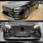 Mercedes E-class W213 2016-2023 гг. Накладка на передний бампер Lip (для AMG-Line 2020-2023, Карбон) фото 13
