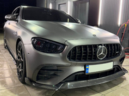 Mercedes E-class W213 2016-2023 гг. Накладка на передний бампер Lip (для AMG-Line 2020-2023, Карбон) фото 4