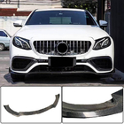 Mercedes E-class W213 2016-2023 гг. Передний бампер Лип V1 для E63 AMG 2016-2019 Карбон фото 1