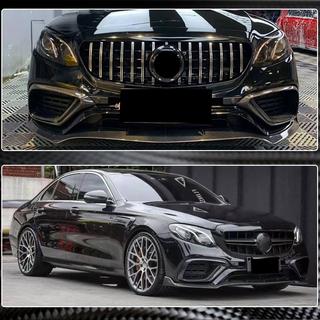 Передний бампер Лип V1 для E63 AMG 2016-2019 Карбон фото 3