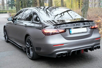 Mercedes E-class W213 2016-2023 гг. Диффузор заднего бампера для E63 AMG 2020-2023, Карбон фото 1