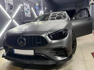 Mercedes E-class W213 2016-2023 гг. Накладки на передний бампер (для AMG-Line 2020+, Сухой карбон) фото 10