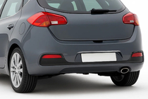 Kia Ceed 2012-2018 гг. Хромированная накладка над номером для HB (нержавейка) фото 1