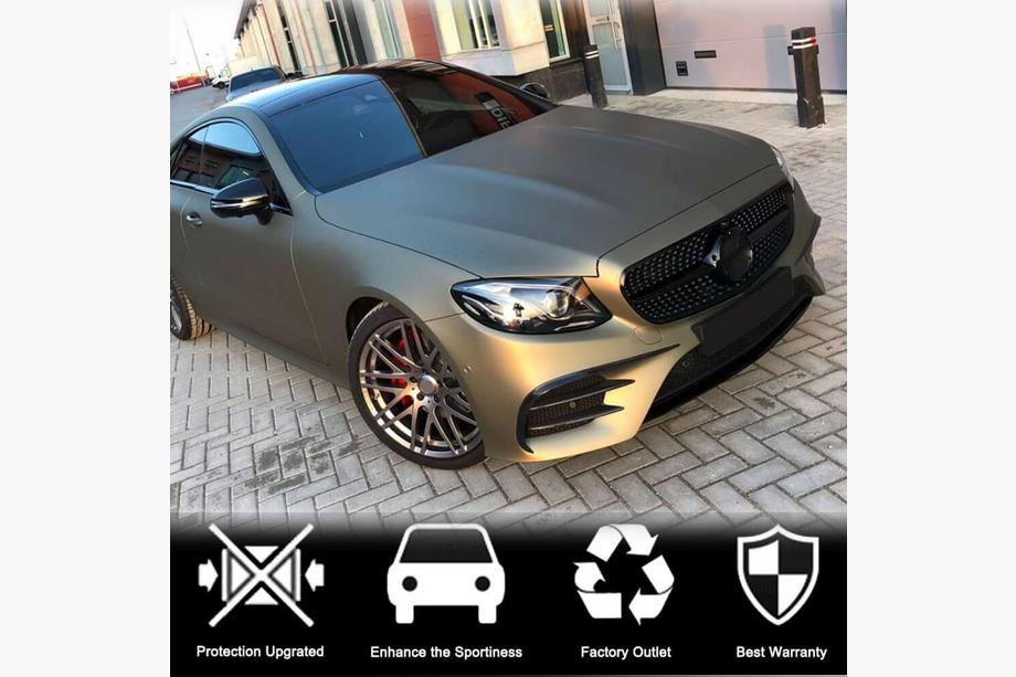 Mercedes E-class W213 2016-2023 гг. Карбоновые Накладки на Передний Бампер (для AMG-Line/E43 AMG 2016-2019) Фото 3