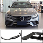Mercedes E-class W213 2016-2023 гг. Передний бампер Лип V2 для E63 AMG 2016-2019 Карбон фото 1