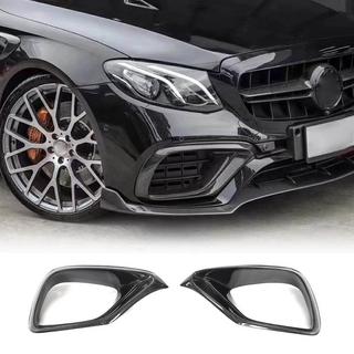 Карбоновые накладки на передний бампер для E63 AMG 2016-2019 фото 1