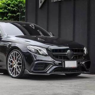 Карбоновые накладки на передний бампер для E63 AMG 2016-2019 фото 2