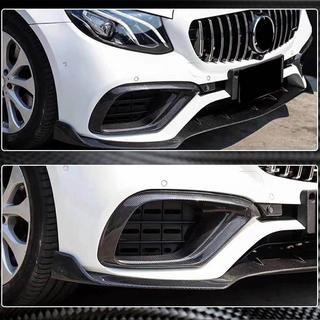 Карбоновые накладки на передний бампер для E63 AMG 2016-2019 фото 3