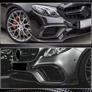 Карбоновые накладки на передний бампер для E63 AMG 2016-2019 фото 4