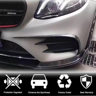 Накладки на передний бампер V1 (для E43 AMG 2016-2019, Карбон) фото 3