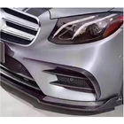 Mercedes E-class W213 2016-2023 гг. Накладки на передний бампер V2 (для E43 AMG 2016-2019, Карбон) фото 3
