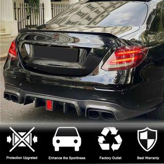 Диффузор заднего бампера с насадками V2 (для AMG/AMG-Line 2016-2019, Карбон) фото 3