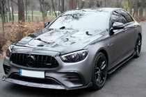Mercedes E-class W213 2016-2023 гг. Боковые Пороги (2016-2019, Карбон) фото 4