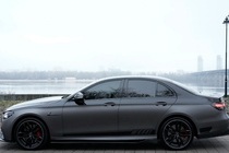 Mercedes E-class W213 2016-2023 гг. Боковые Пороги (2016-2019, Карбон) фото 1