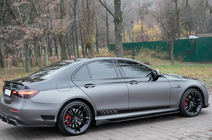 Mercedes E-class W213 2016-2023 гг. Боковые Пороги (2016-2019, Карбон) фото 25