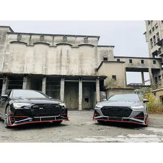 Передний Бампер RS6-R Style фото 4