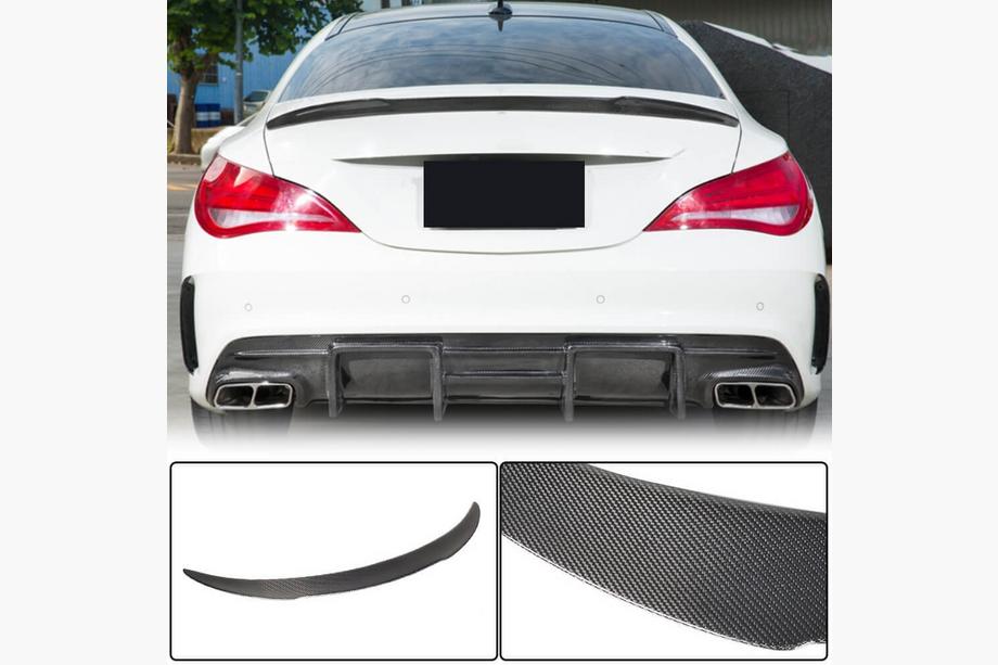 Mercedes CLA C117 2013-2019 гг. Спойлер V8 (SD, Карбон) Image