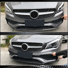 Mercedes CLA C117 2013-2019 гг. Передняя губа на бампер (для AMG-Line SD 2017-2019, Карбон) фото 4