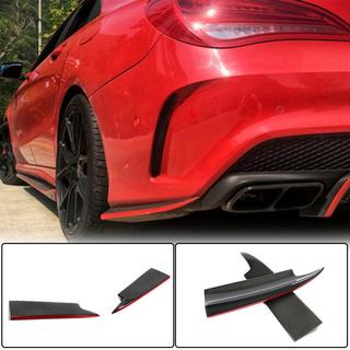 Накладки на задний бампер V2 (для AMG-Line / CLA45 AMG SD, Карбон) фото 1