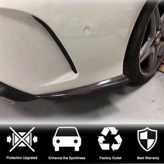 Накладки на задний бампер V2 (для AMG-Line / CLA45 AMG SD, Карбон) фото 3