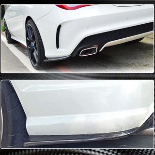 Накладки на задний бампер V2 (для AMG-Line / CLA45 AMG SD, Карбон) фото 4