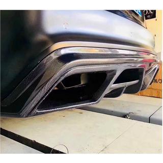 Диффузор заднего бампера V1 (для AMG-Line / CLA45 AMG 2013-2016, Карбон) фото 3