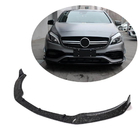Mercedes A-сlass W176 2012-2018 гг. Накладка на передний бампер Lip (для A45 AMG HB 2016-2018, Карбон) фото 1