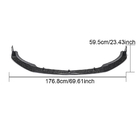 Mercedes A-сlass W176 2012-2018 гг. Накладка на передний бампер Lip (для A45 AMG HB 2016-2018, Карбон) фото 5