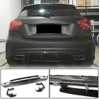 Mercedes A-class W176 2012-2018 гг. Диффузор заднего бампера V1 для AMG-Line / A45 AMG HB фото 1