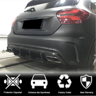 Mercedes A-class W176 2012-2018 гг. Диффузор заднего бампера V1 для AMG-Line / A45 AMG HB фото 2
