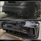 Mercedes A-class W176 2012-2018 гг. Диффузор заднего бампера V1 для AMG-Line / A45 AMG HB фото 4
