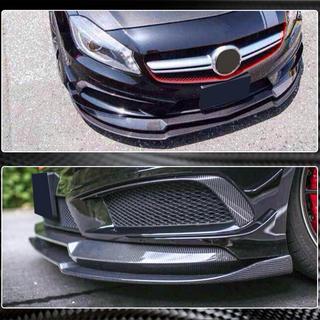 Передний спойлер Lip V2 (для AMG-Line / A45 AMG HB 2013-2015, Карбон) фото 4