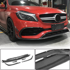 Mercedes A-class W176 2012-2018 гг. Накладка на передний бампер Lip (для AMG-Line / A45 AMG HB 2016-2018, Карбон) фото 1