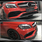 Mercedes A-class W176 2012-2018 гг. Накладка на передний бампер Lip (для AMG-Line / A45 AMG HB 2016-2018, Карбон) фото 3