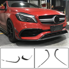 Mercedes A-class W176 2012-2018 гг. Накладка на передний бампер Lip (для AMG-Line / A45 AMG HB 2016-2018, Карбон) фото 6