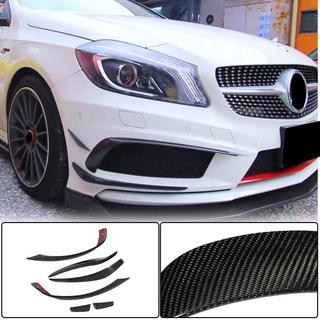 Карбоновые Накладки на Передний Бампер (для AMG-Line / A45 AMG HB 2013-2015) фото 1