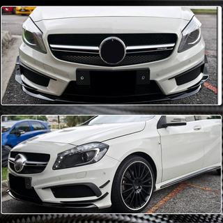 Карбоновые Накладки на Передний Бампер (для AMG-Line / A45 AMG HB 2013-2015) фото 3