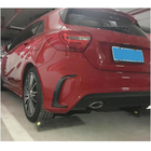 Mercedes A-class W176 2012-2018 гг. Накладка на задний бампер для A45 AMG HB 2013-2015 Карбон фото 2