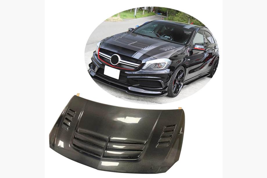 Mercedes A-class W176 2012-2018 гг. Капот (Карбон) Image