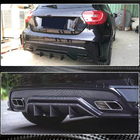 Mercedes A-class W176 2012-2018 гг. Диффузор заднего бампера V2 (для AMG-Line / A45 AMG HB) фото 3